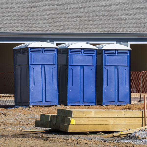 how can i report damages or issues with the portable toilets during my rental period in Filion Michigan